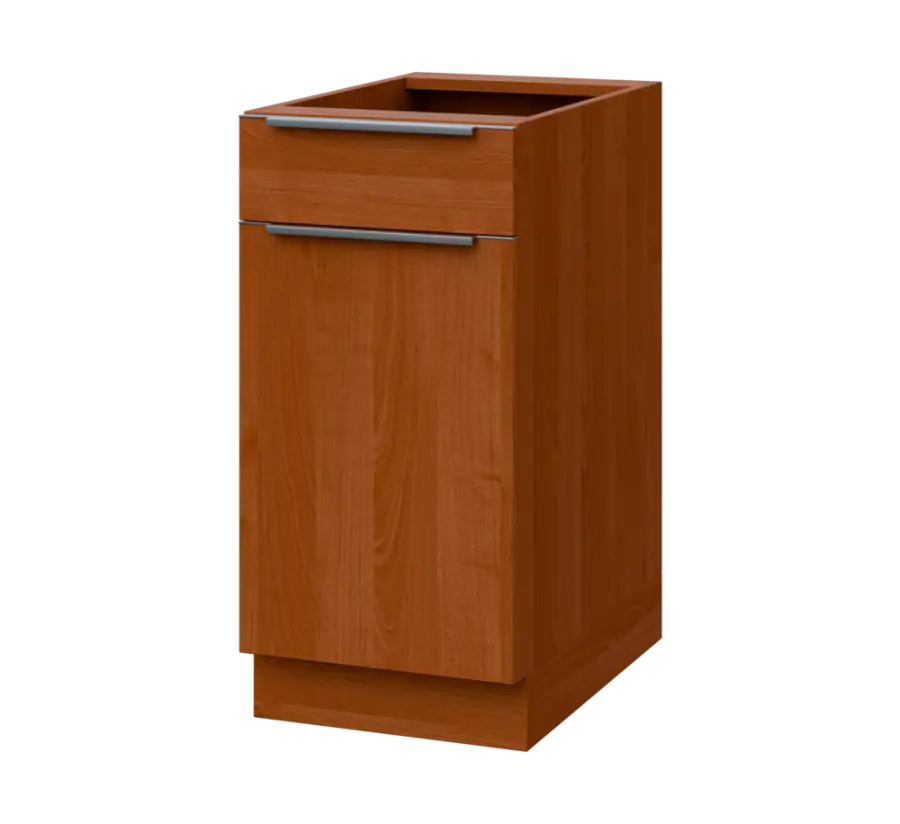 SIS - 4DZ spodní skříňka, 1-dveřová, 1-zásuvková, levá, 870x400x600, olše jantar